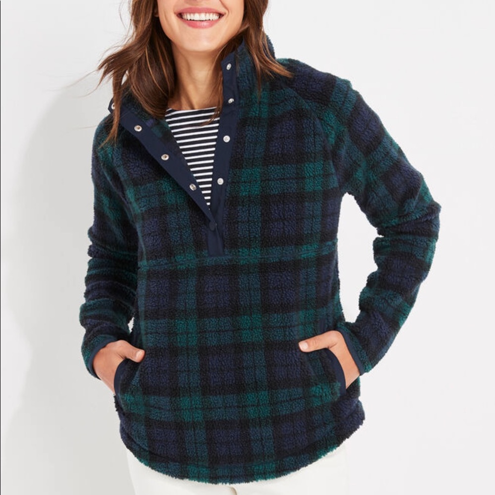 Vineyard Vines Blackwatch Sherpa Snap